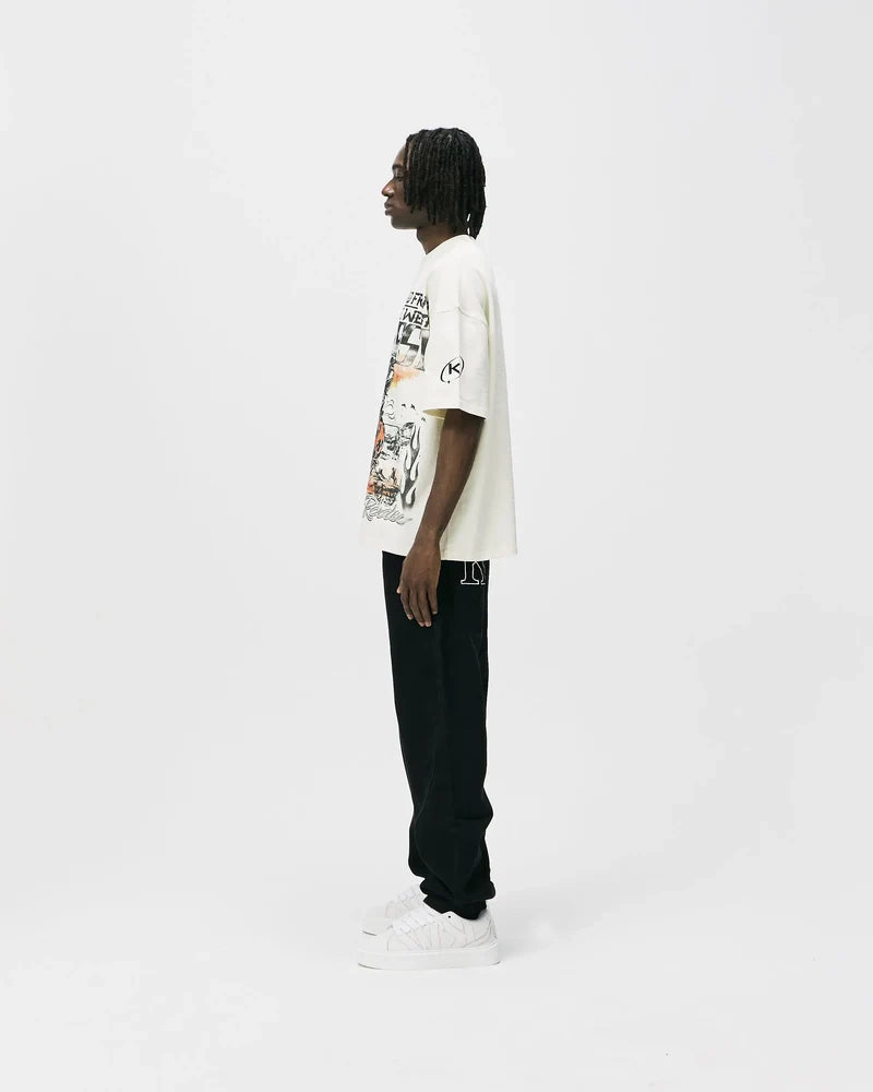 SUNSET RODEO TEE - VINTAGE WHITE KID FROM THE WEST