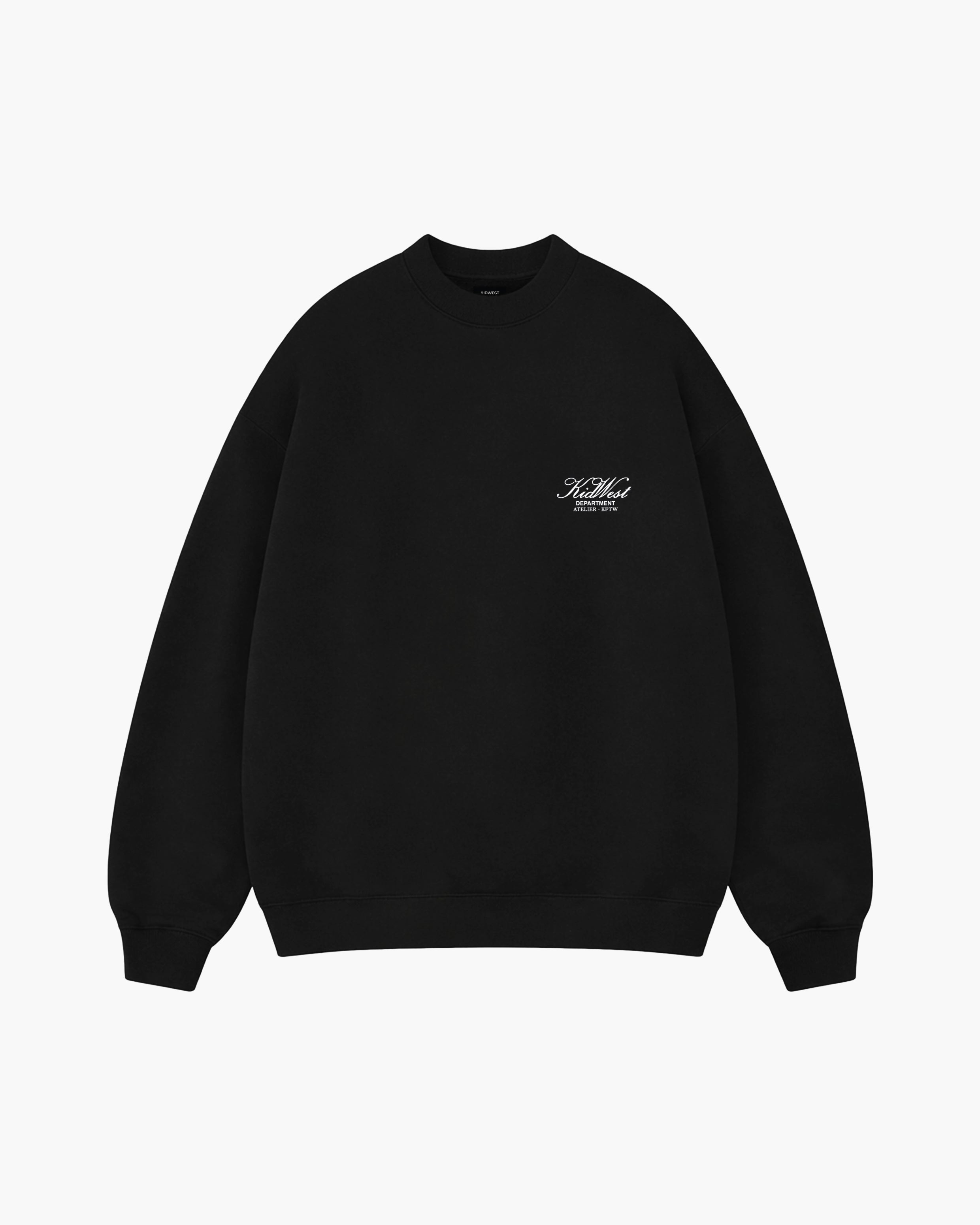 SCRIPT SWEATSHIRT -  BLACK KID FROM THE WEST