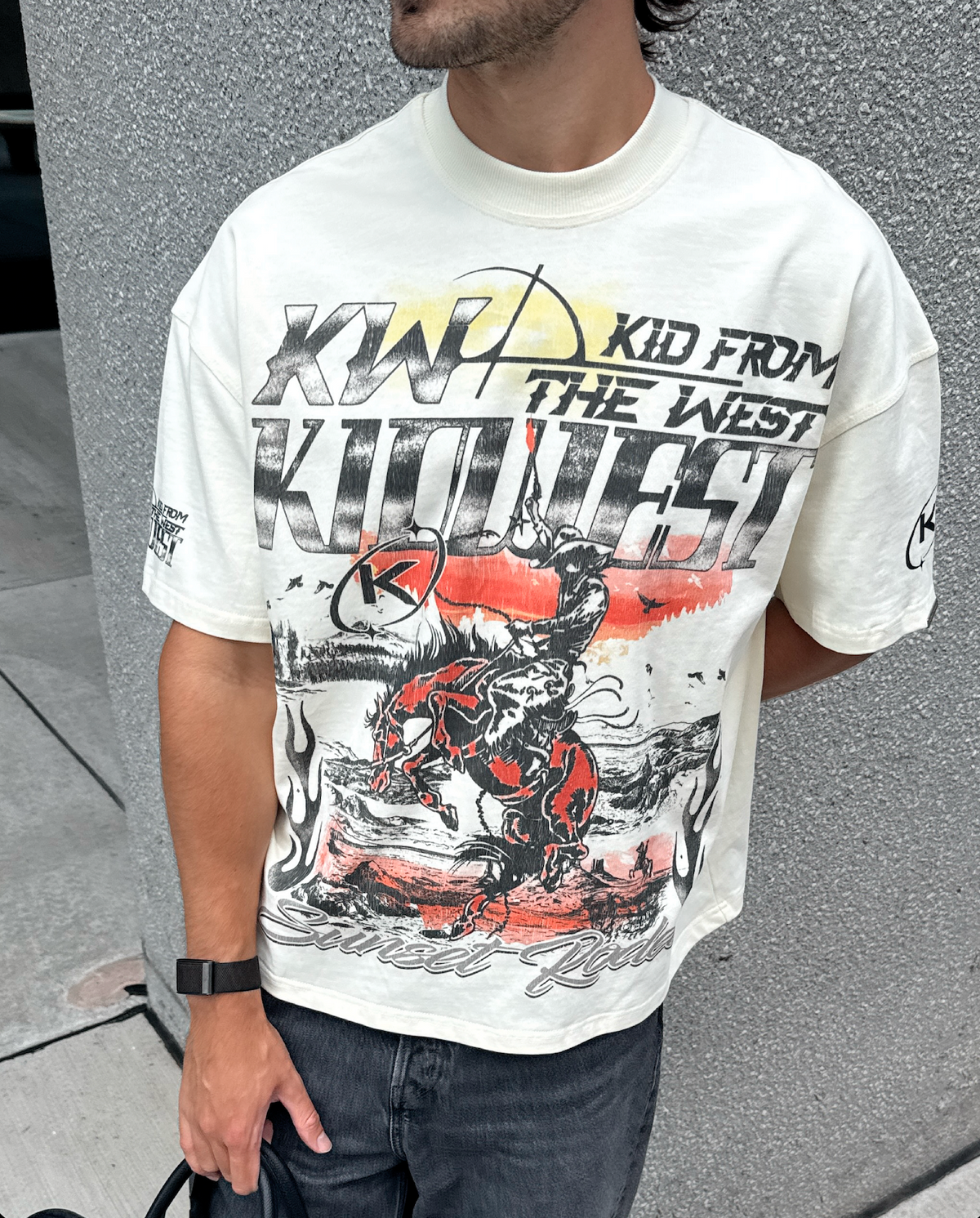 SUNSET RODEO T-SHIRT - VINTAGE WHITE