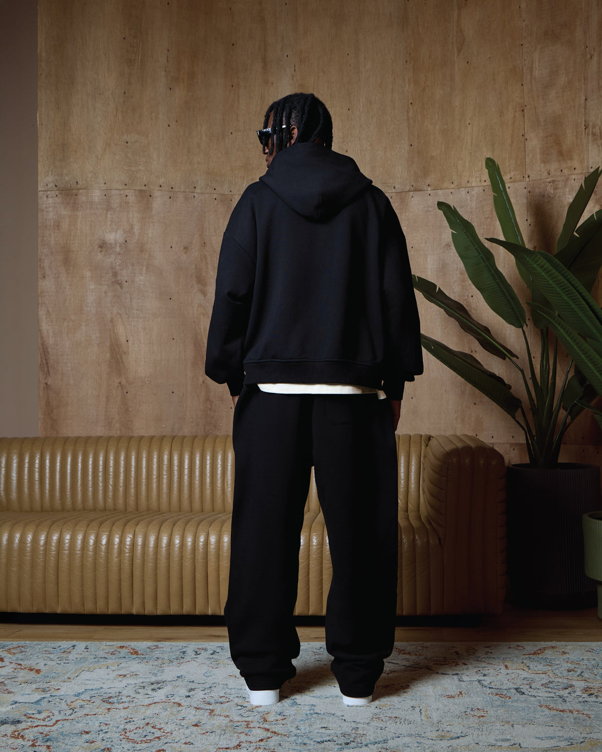ST. LOUIS ZIPPER HOODIE - BLACK