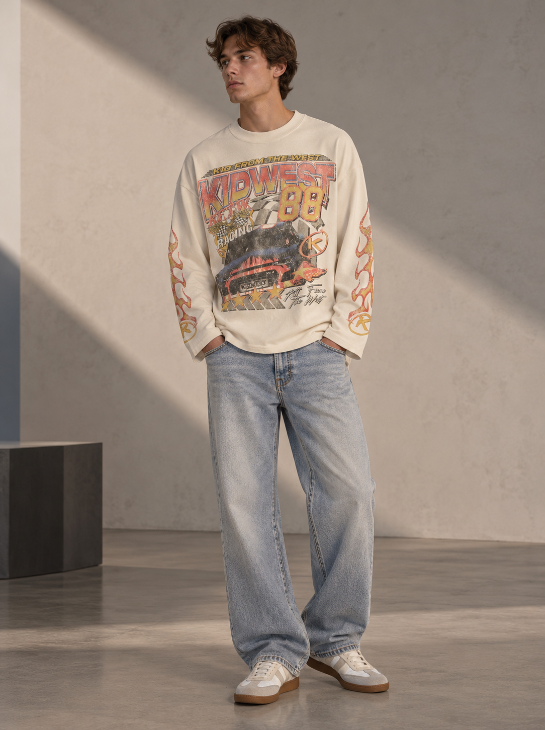 CHAMPIONS LONGSLEEVE - VINTAGE WHITE