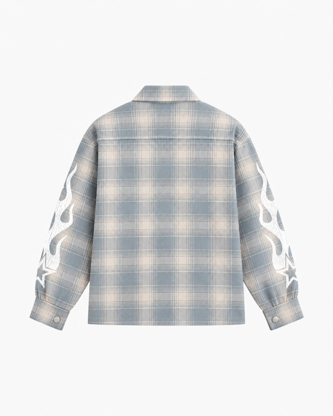 HIGHWAY STAR FLANNEL SHIRT - SKY BLUE PLAID