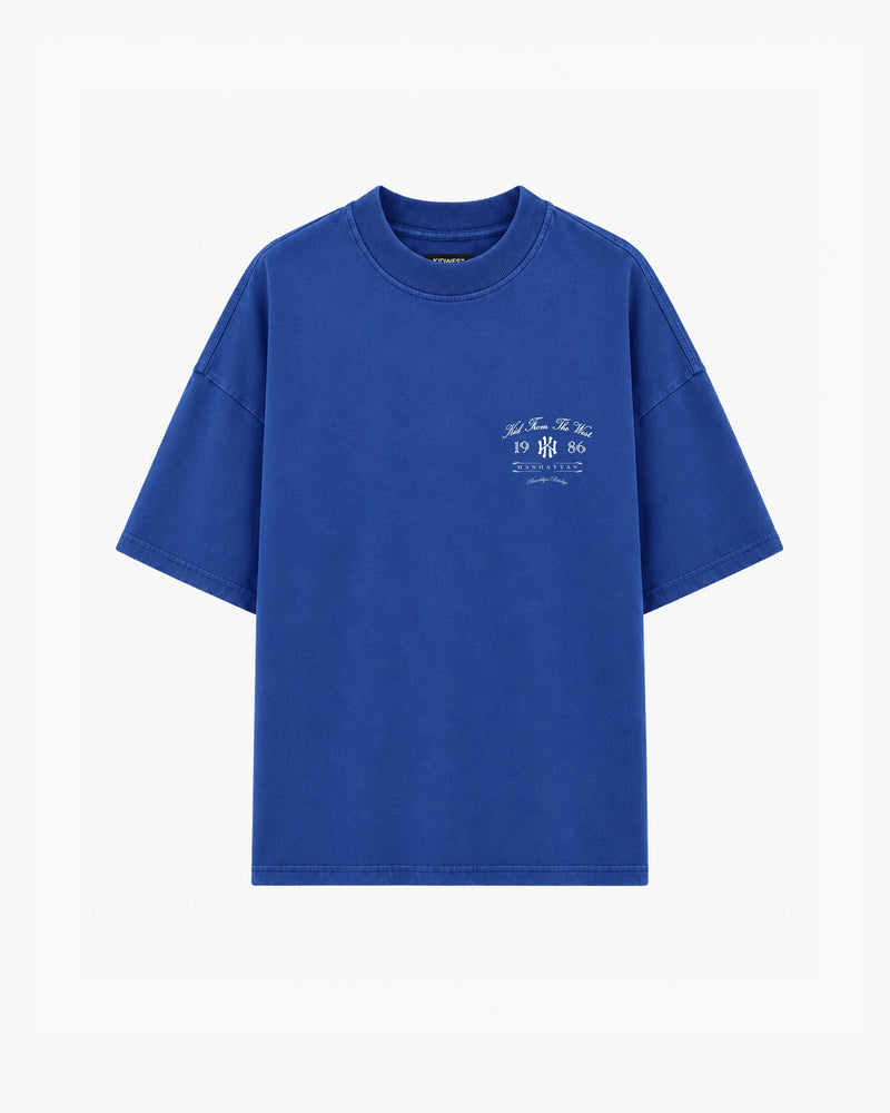 MANHATTAN T-SHIRT - COBALT BLUE KID FROM THE WEST