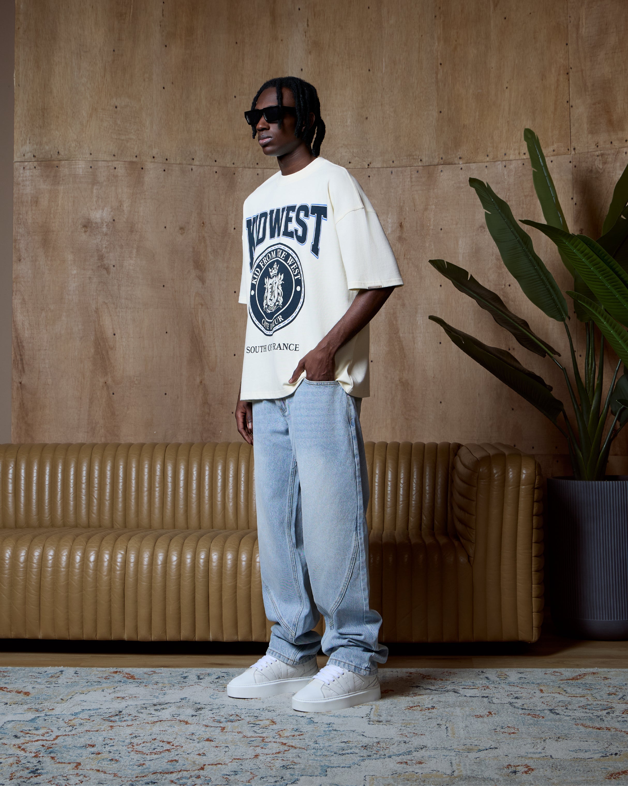 CÔTE D'AZUR T-SHIRT - WHITE KID FROM THE WEST