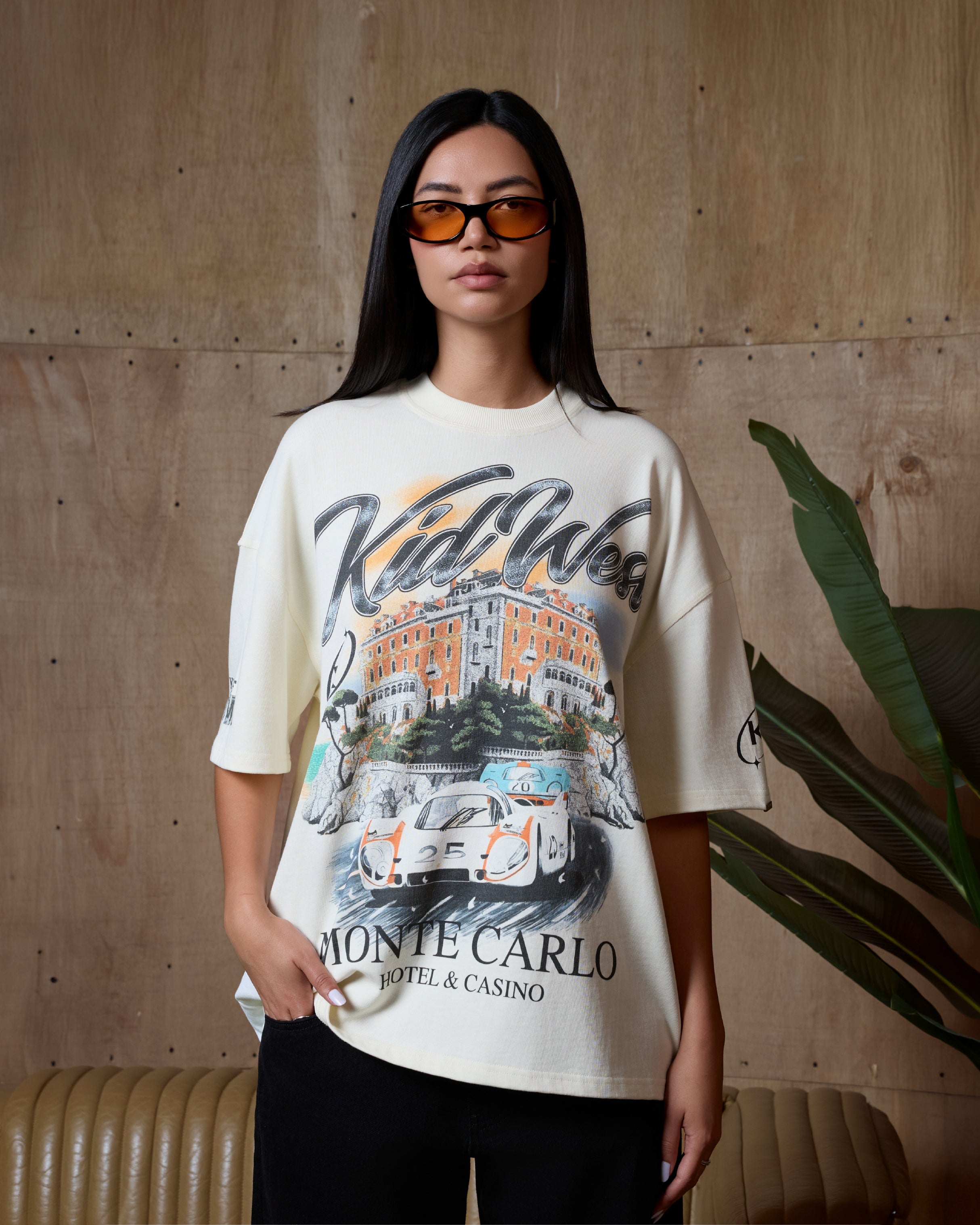 MONTE CARLO T-SHIRT - VINTAGE WHITE KID FROM THE WEST