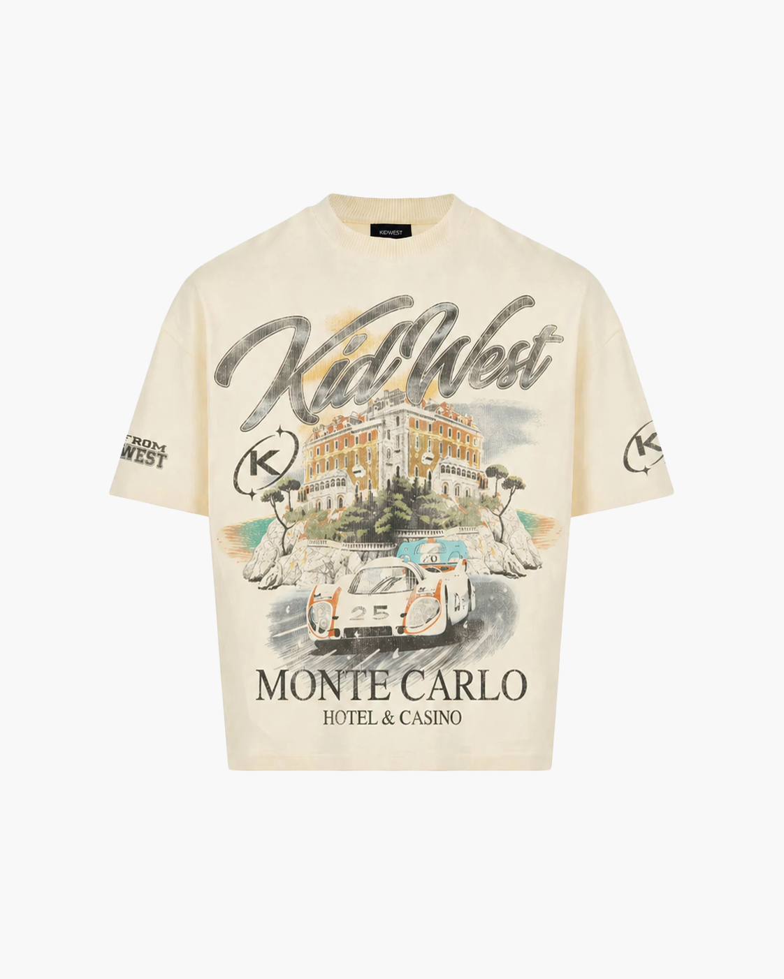 MONTE CARLO T-SHIRT - VINTAGE WHITE KID FROM THE WEST