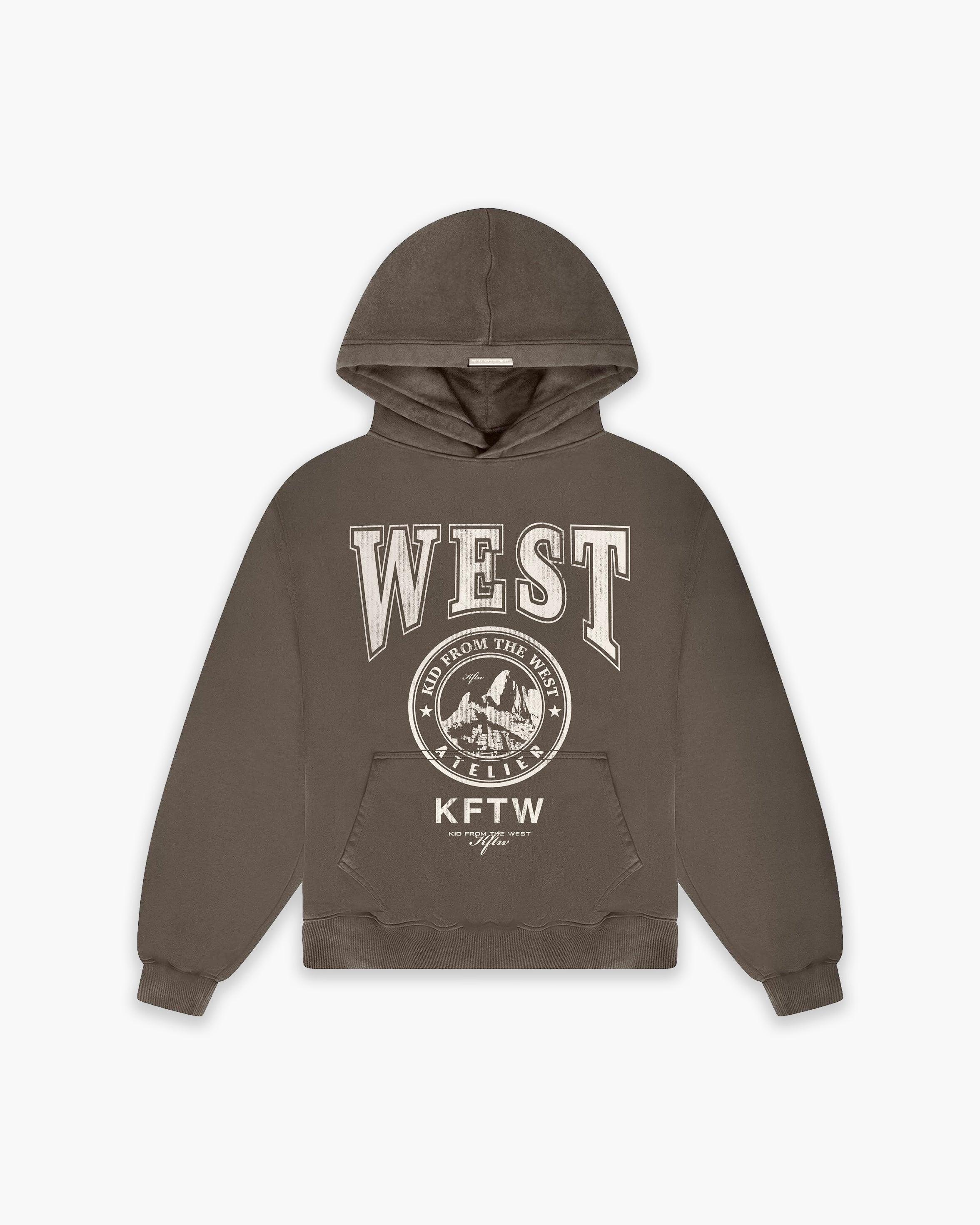 WEST STAMP HOODIE - VINTAGE CHARCOAL - KIDWEST