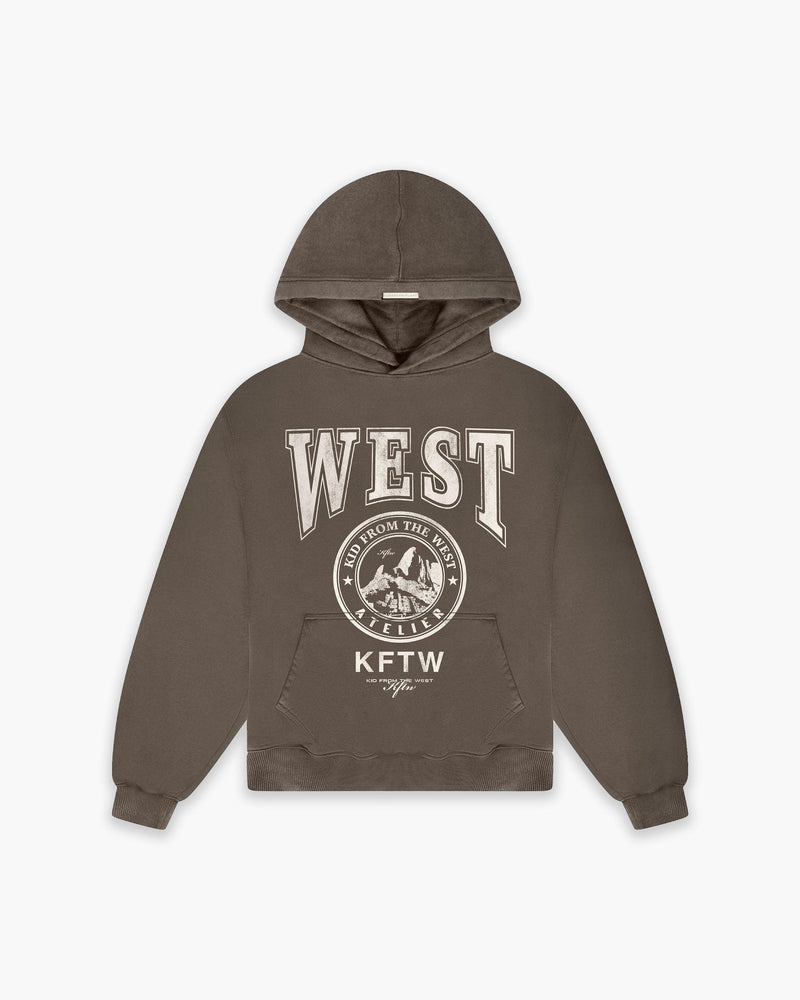 WEST STAMP HOODIE - VINTAGE CHARCOAL - KIDWEST