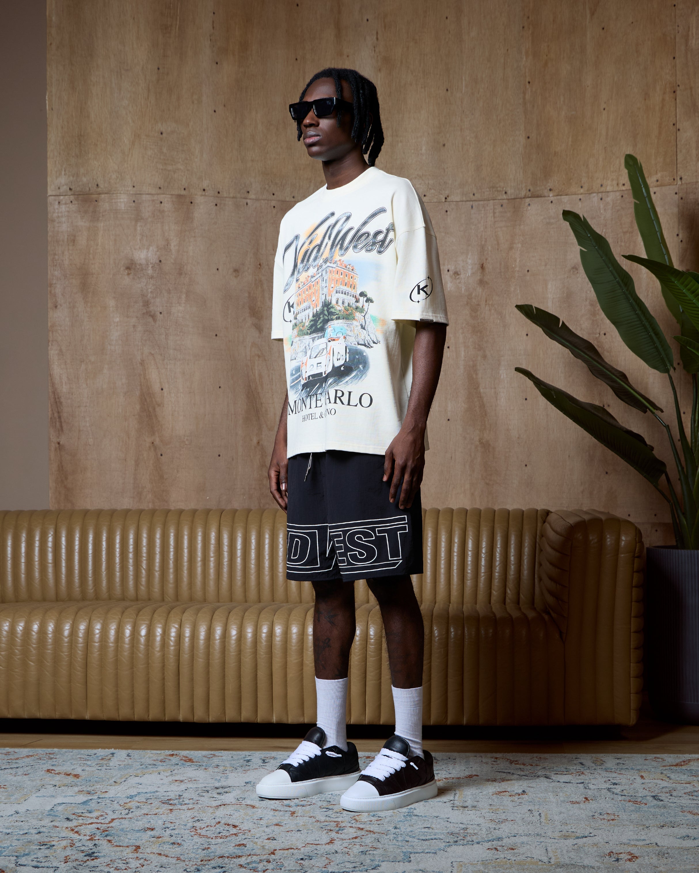MONTE CARLO T-SHIRT - VINTAGE WHITE KID FROM THE WEST